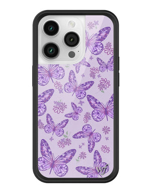 Lavender Butterfly iPhone Case