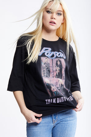 Poison Talk Dirty Oversized Tee by Recycled Karma Brands