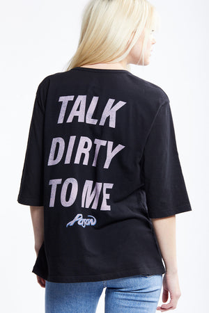 Poison Talk Dirty Oversized Tee by Recycled Karma Brands