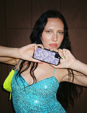 Lavender Butterfly iPhone Case
