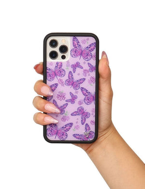 Lavender Butterfly iPhone Case