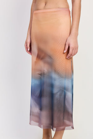 Mesh Midi Skirt