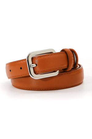 Sleek Classic Silver Buckle Belt - Timeless Function