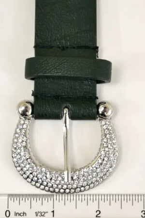 Adjustable Leather Fit Studded Leaf Decal Belt 🍂 Leto Collection