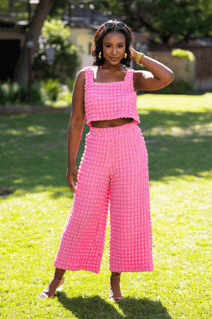 Meritt Two-Piece Set - Bubble Gum