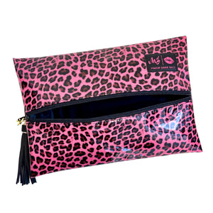 Pink Patent Leopard