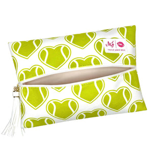 Sports Fan Tennis Hearts