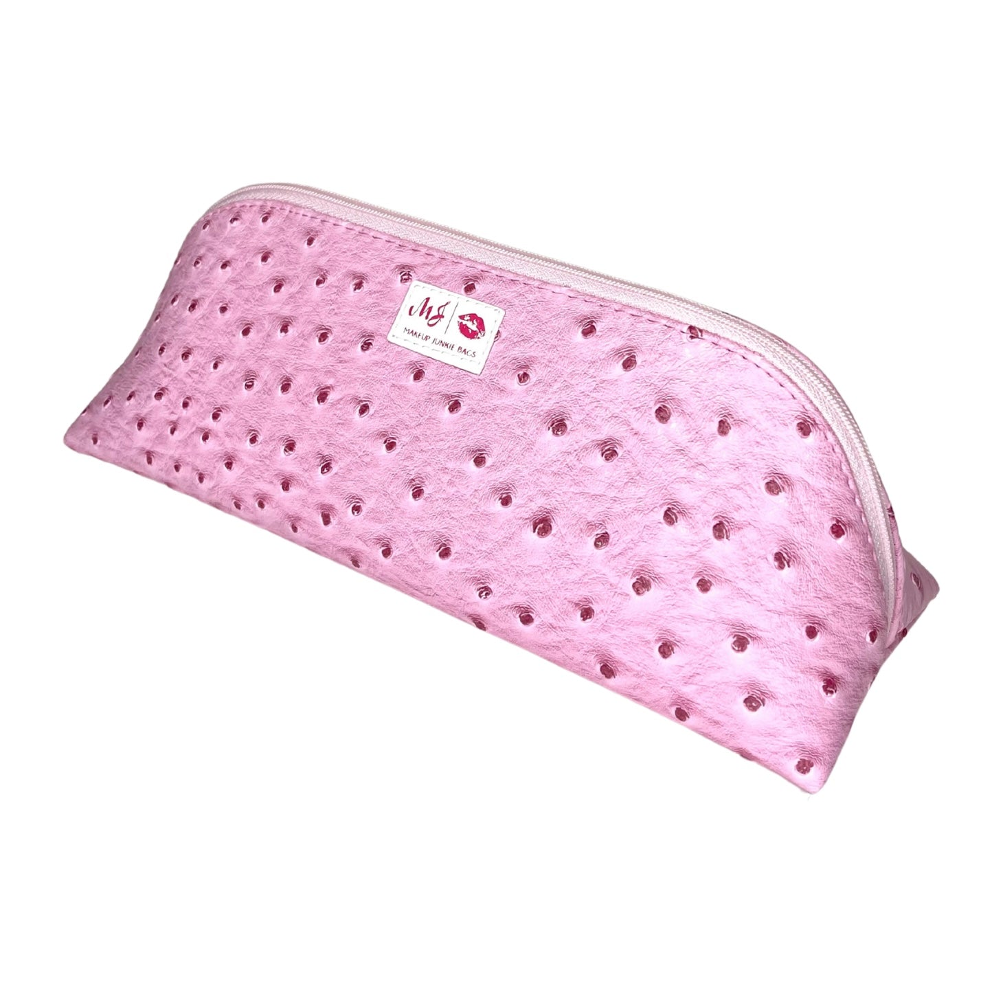 Blush Ostrich Joey Pouch