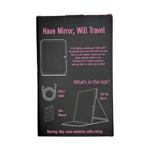 MJ Rechargeable LED Travel Mirror