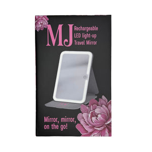 MJ Rechargeable LED Travel Mirror