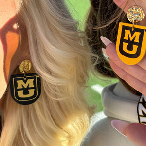 Black University of Missouri Harper Earrings