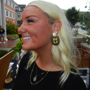 Black University of Missouri Harper Earrings