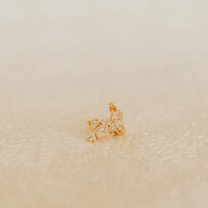 Lucy Diamond Bow Hoops