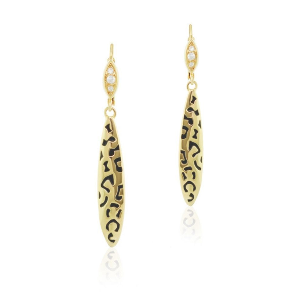 18k Gold Sweet Leopard Earrings