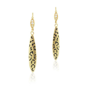 18k Gold Sweet Leopard Earrings
