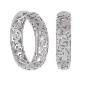 Hidden Hearts Hoop Earrings