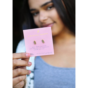 A Natural Beauty - Gold Leaf Earrings by Lucky Feather