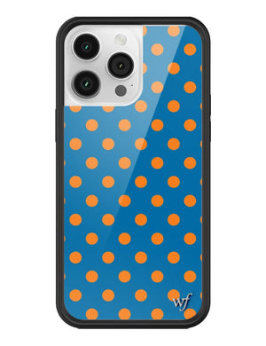Polka Dot | Blue and Orange iPhone Case