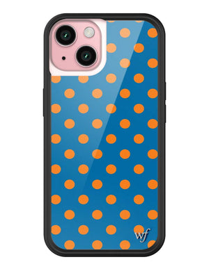 Polka Dot | Blue and Orange iPhone Case