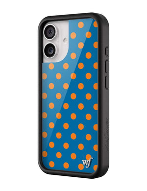 Polka Dot | Blue and Orange iPhone Case