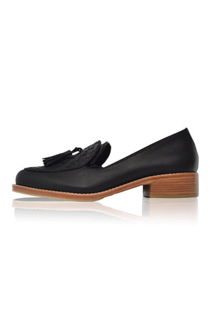 Nikita Woven Leather Loafers by ELF