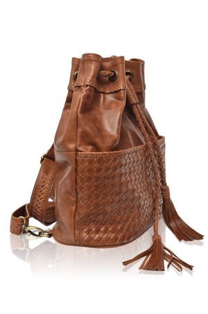 Ocean Alley Convertible Leather Backpack by ELF