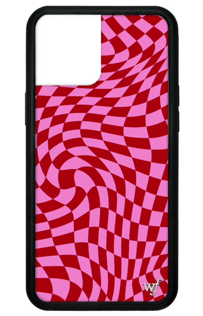 Crazy Checkers | Pink iPhone Case