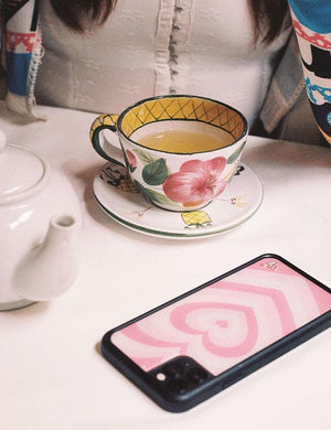 Rose Latte Love iPhone Case