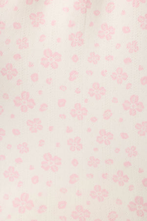 Pretty Petals Sweet Pink Floral Print 3-Piece PJ Set