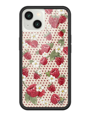 Raspberry Polka Dot iPhone Case