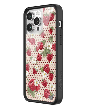 Raspberry Polka Dot iPhone Case
