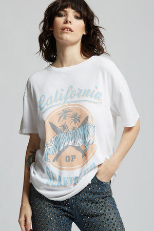 California Surf Tiger Oversized Tee by Recycled Karma Brands