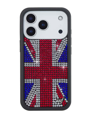 Rhinestone Union Jack iPhone Case