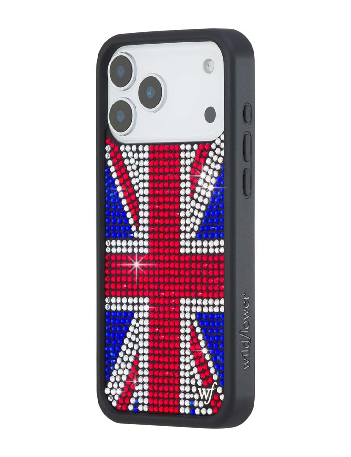 Rhinestone Union Jack iPhone Case