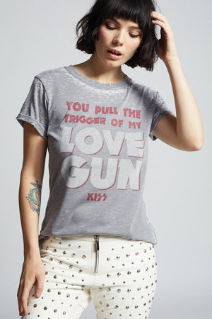 KISS "Love Gun" Lyric Tee by Recycled Karma Brands