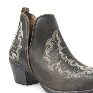 Trail Runner Booties In Dusty Black