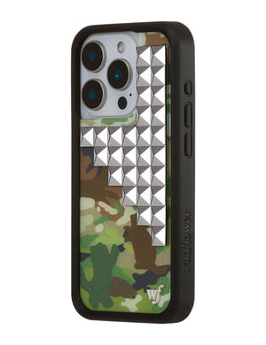 Cat Camo Stud iPhone Case