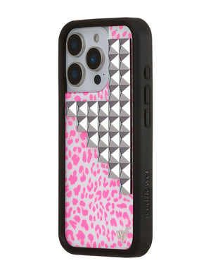 Pink Meow Stud iPhone Case
