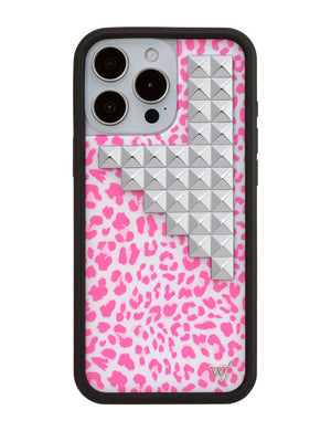Pink Meow Stud iPhone Case