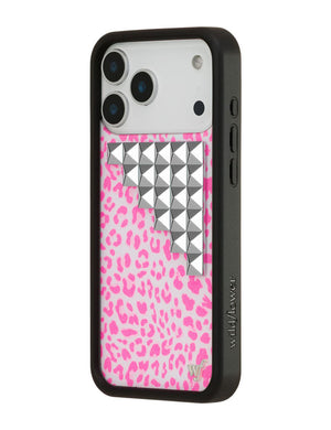 Pink Meow Stud iPhone Case