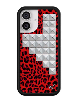 Red Meow Stud iPhone Case