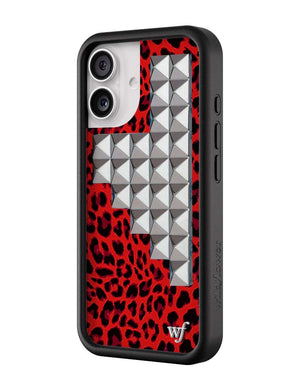 Red Meow Stud iPhone Case
