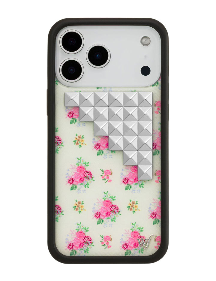 Vintage Floral Stud iPhone Case