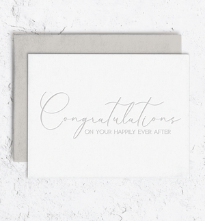 Congratulations Wedding Card Box Set of 10
