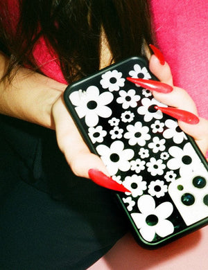 Bloom | Black and White iPhone Case
