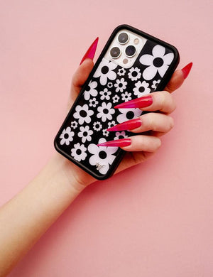 Bloom | Black and White iPhone Case