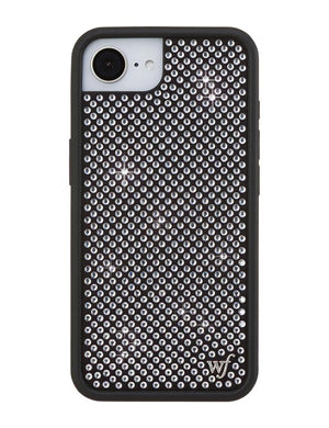 Rhinestone iPhone Case | White