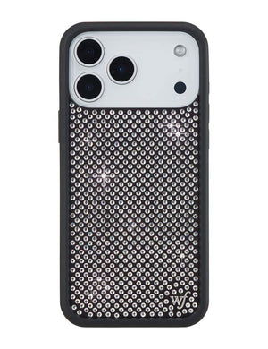 Rhinestone Iphone Case | White