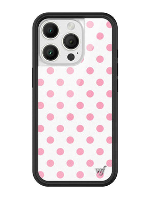 Polka Dot | White and Pink iPhone Case