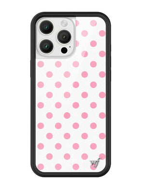Polka Dot | White and Pink iPhone Case